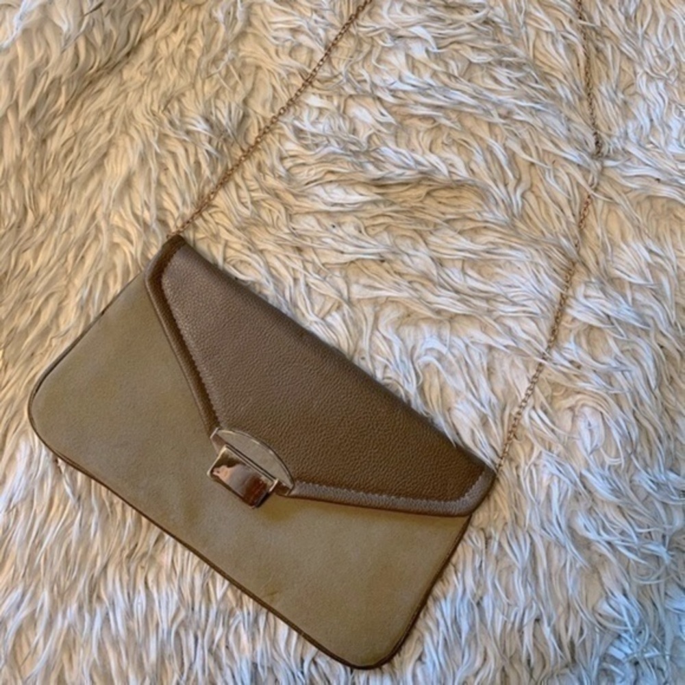 Taupe Shoulder bag/clutch bag